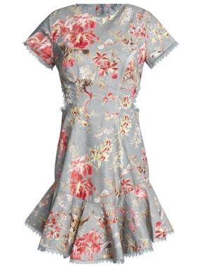 Zimmermann mercer blue flutter dress
